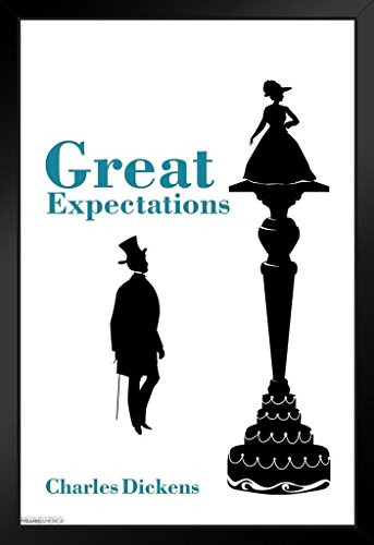 Pyramid America Great Expectations Charles Dickens Black Wood Framed Art Poster 14x20