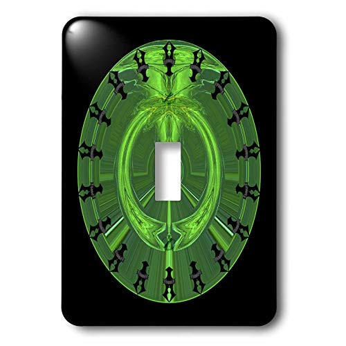 3dRose lsp_6717_1 Green Passage Single Toggle Switch, Multicolor