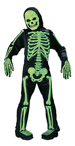 Fun World Green Skelebones Costume, Medium 8 - 10, Multicolor