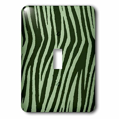 3dRose lsp_50572_1 Green Zebra Print Toggle switch