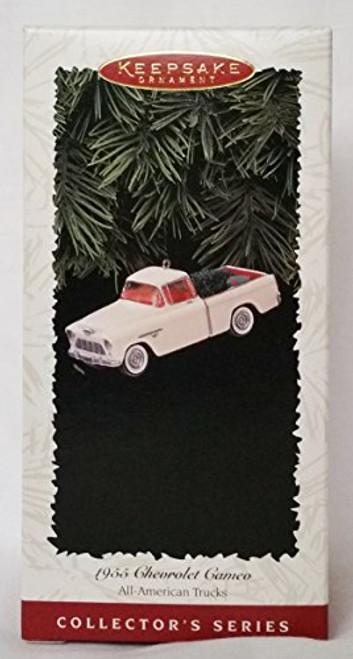 1996 Hallmark Keepsake Ornament 1955 Chevrolet Cameo, 2nd in All American Truck Series 1996 Hallmark Keepsake Ornament 1955 Chevrolet Cameo, 2nd in All American Truck Series