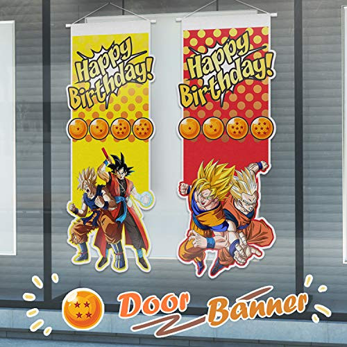 PAKBOOM Happy Birthday Door Banner Themed Hanging Yard Porch Sign Themed Party Decorations Supplies