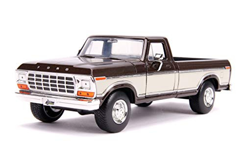 1979 Ford F-150 Pickup Truck Stock Brown Metallic and Cream Just Trucks 1/24 Diecast Model Car by Jada 31588