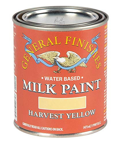 General Finishes Water Based Milk Paint, 1 Pint, Harvest Yellow