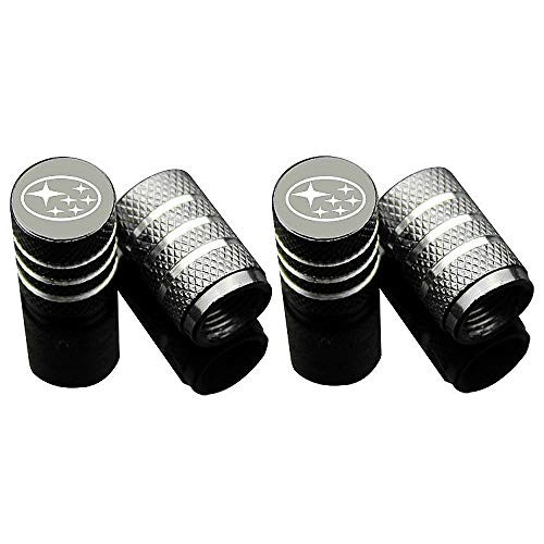 EVPRO Valve Stem Caps for Car Tire Decorative 4 Pack Gray Fit Subaru Accessories