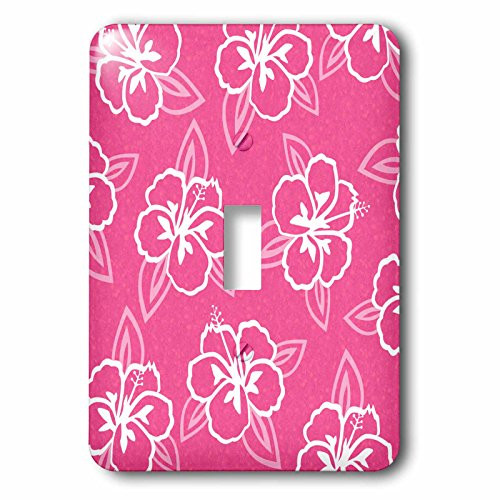 3dRose lsp_77501_1 Hawaiian Hibiscus Flower Print Single Toggle Switch, Multicoloured