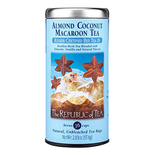 The Republic of Tea Almond Coconut Macaroon Red Rooibos Herbal Tea, 36 Tea Bag Tin The Republic of Tea Almond Coconut Macaroon Red Rooibos Herbal Tea, 36 Tea Bag Tin
