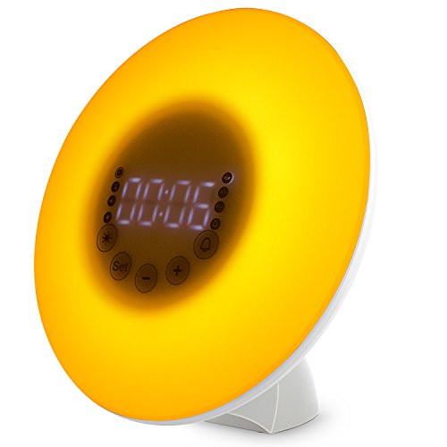 Bedside Lamps Electronic Alarm Clocks Wake up Light and Touch Control Digital Clock Loud Alarm Clock Kids Alarm Clock