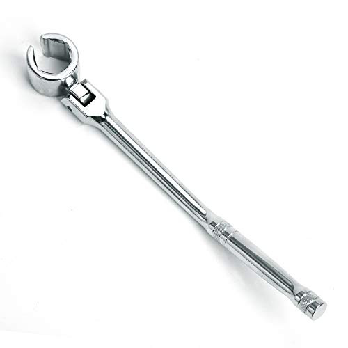 WINTOOLS 7/8" 22mm Flexible Head Oxygen Sensor Head Wrench, Forged Steel Heavy Duty