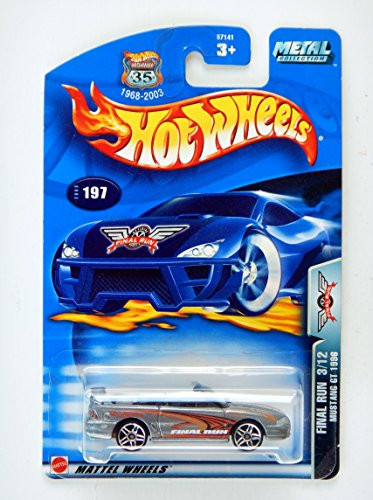 Hot Wheels Mattel 2003 1:64 Scale Final Run Silver 1996 Mustang GT Die Cast Car #197