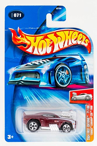 Hot Wheels Mattel 2004 First Editions 1:64 Scale Maroon 1969 Tooned Camaro Die Cast Car #071