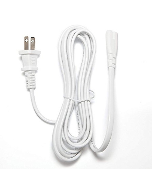[UL Listed] OMNIHIL White 10 Feet Long AC Power Cord Compatible with JBL - Cinema SB400 Soundbar with 8" Wireless Subwoofer