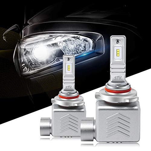 HOLOON 9005 Led Headlight Bulbs, 12000LM Lumileds Chips Extremely Bright HB3 Car Led Headlight Bulbs All-in-One Conversion Kit, Halogen/HID Bulbs Replacement - 6000K Cool White Light