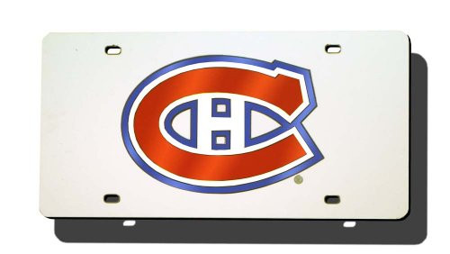 Rico Industries NHL Montreal Canadiens Laser Inlaid Metal License Plate Tag