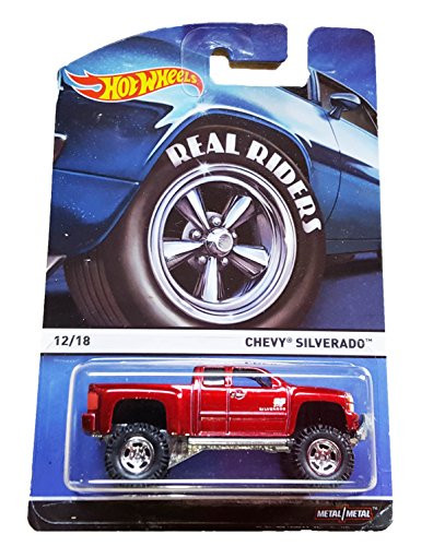 2015 Hot Wheels Heritage Real Riders Series 12/18 - Chevy Silverado (Red)