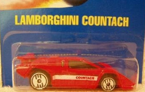 Hot Wheels 1991 Red Lamborghini Countach 1:64 Scale Collectible Die Cast Car #232 Hot Wheels 1991 Red Lamborghini Countach 1:64 Scale Collectible Die Cast Car #232