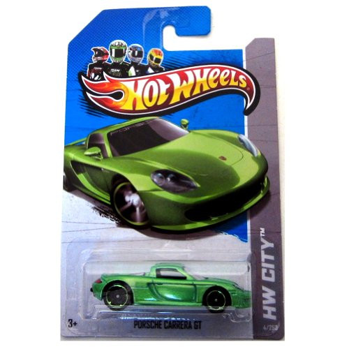 Hot Wheels 2013-004 HW City Porsche Carrera GT GREEN 1:64 Scale
