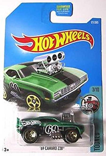 Hot Wheels 2017 Tooned '69 Camaro Z28 171/365, Green