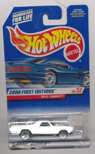 Hot Wheels 2000-068 First Editions 8/36 White '68 El Camino 1:64 Scale