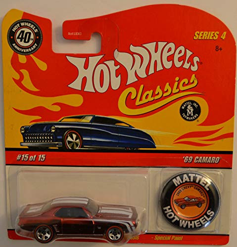 Hot Wheels Compatible '69 Camaro Red 15 of 15 Special Paint HW Classics Series 4 1:64 Scale Collectible Die Cast Model Car
