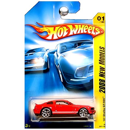 Hot Wheels 2008 New Models 2007 Ford Mustang Shelby GT500 GT-500 Red with White Stripes Hot Wheels 2008 New Models 2007 Ford Mustang Shelby GT500 GT-500 Red with White Stripes