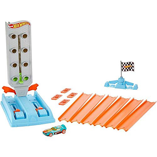 Hot Wheels Dragstrip Champion Action Track Set GBF82 - Drag Circuit with Start Gate