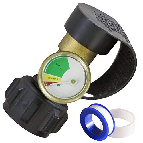 Hourleey Propane Tank Gauge Level Indicator, Leak Detector Gas Cylinder Meter Universal for RV Camper, BBQ Gas Grill and Cylinder
