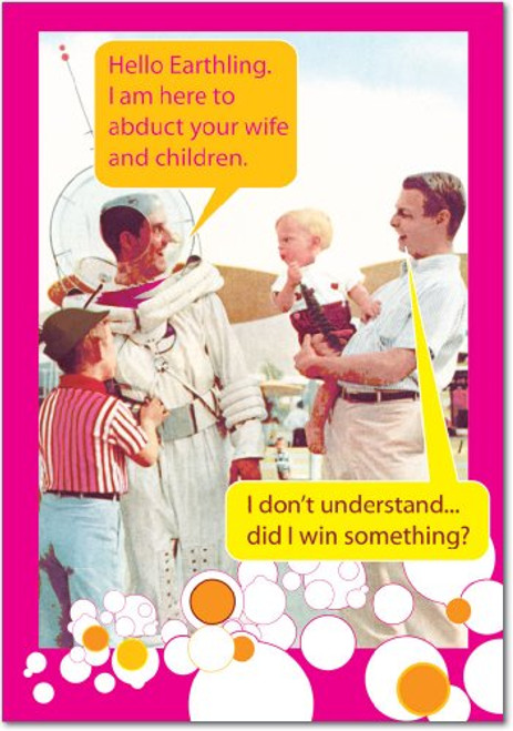 NobleWorks - Funny Father's Day Card with Envelope - Humor Greeting Card for Dads, Stepdad, Grandpa - Moon Man 0195 NobleWorks - Funny Father's Day Card with Envelope - Humor Greeting Card for Dads, Stepdad, Grandpa - Moon Man 0195
