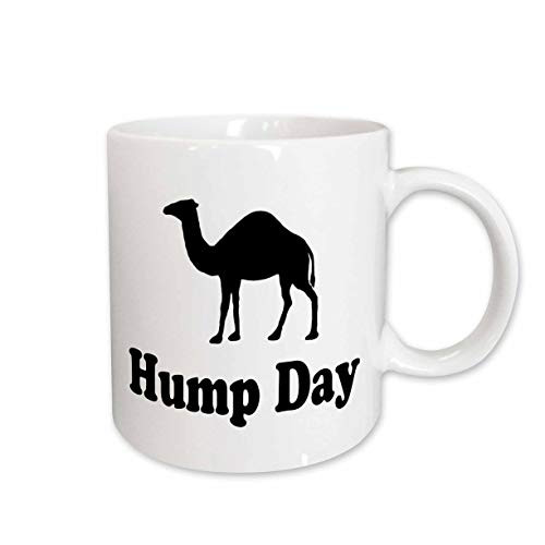 3dRose Hump Day Camel Wednesday Ceramic Mug, 15-Ounce