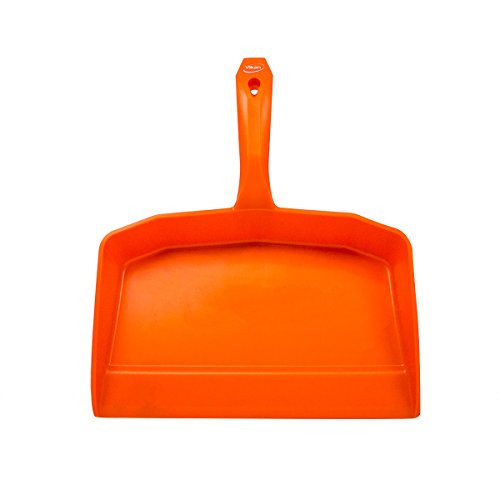 UltraSource Heavy Duty Dustpan, 13.2", Plastic, Orange