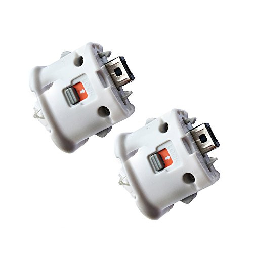 Austark 2Pcs Nintendo Wii MotionPlus Motion Plus Adapter for Original Nintendo Wii Remote Controller (White)