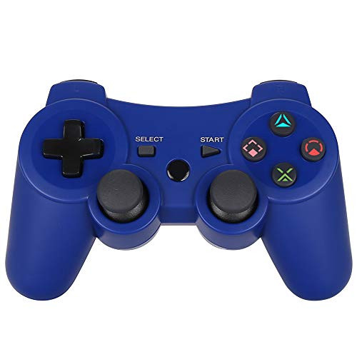 PS3 Controller Wireless - OUBANG PS3 Remote,Best DS3 Joystick Gift for Kids Bluetooth Gaming Sixaxis Control Gamepad Game Accessories for PlayStation3 with Micro Cable(Blue)