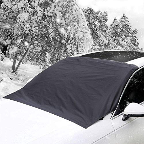 JBER Windshield Cover, Car Windshield Snow Cover Windshield Ice Cover Magnet Windshield Snow Ice Cover Waterproof Ice Removal Wipers Car Snow Cover for Cars SUVs Trucks Vans