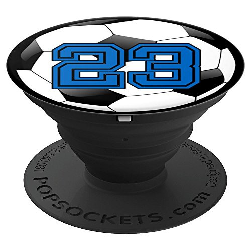 Soccer Number 23 PopSockets Grip and Stand for Phones and Tablets Soccer Number 23 PopSockets Grip and Stand for Phones and Tablets