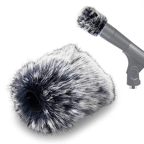 SUNMON Microphone Furry Windscreen for Shure A2WS,Muff Windshield Windjammer Deadcat for SM57 and 545 Series