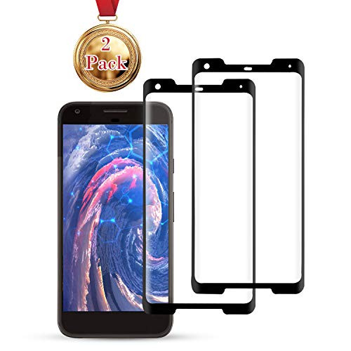 YRMJK Screen Protector Compatible Google Pixel 2XL, [2-Pack] [Anti-Fingerprint][No-Bubble][Scratch-Resistant] Tempered Glass for Google Pixel 2XL