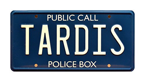 Celebrity Machines Doctor Who | TARDIS | Metal Stamped Vanity License Plate