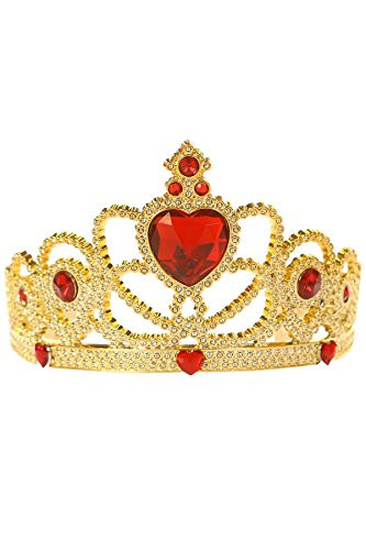 Princess Paradise Kids Red and Gold Honeycomb Tiara Crown, One Size