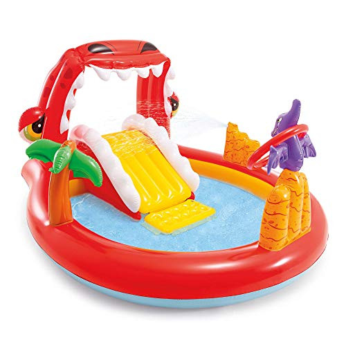 Intex Happy Dino Inflatable Play Center, for Ages 2+