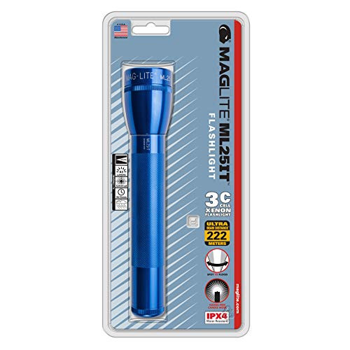 Maglite ML25IT Incandescent 3-Cell C Flashlight, Blue