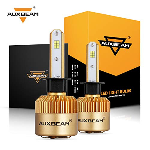 Auxbeam H1 Led Headlight Bulbs F-S3 Series Led Headlights with 2 Pcs of Conversion Kits 72W 8000LM CSP Chips Bulb