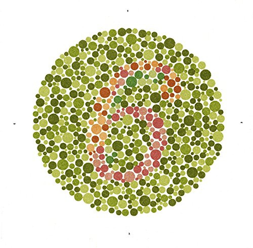 Ishihara Color Blindness Test Poster Print by Science Source (18 x 18)