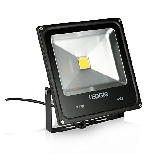 LEDGLE 30W Super Bright Outdoor LED Flood Lights, 75W HPS Bulb Equivalent, IP66 Waterproof, 2300lm, Daylight White, 6000K, Security Lights, Floodlight LEDGLE 30W Super Bright Outdoor LED Flood Lights, 75W HPS Bulb Equivalent, IP66 Waterproof, 2300lm, Daylight White, 6000K, Security Lights, Floodlight
