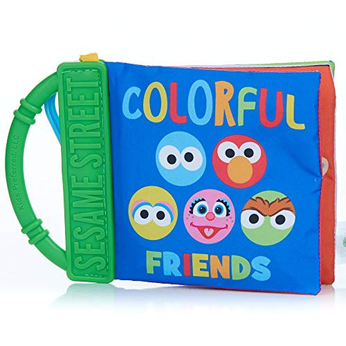 KIDS PREFERRED Sesame Street On The Go Colors with Big Bird, Elmo, and Friends Soft Teether Book