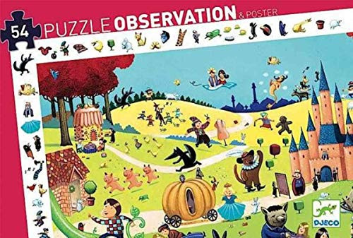 DJECO Tales Observation Jig Saw Puzzle + Poster