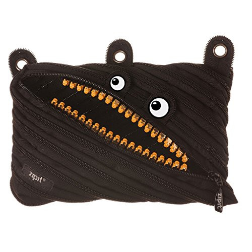 ZIPIT Grillz 3-Ring Pencil Case, Black