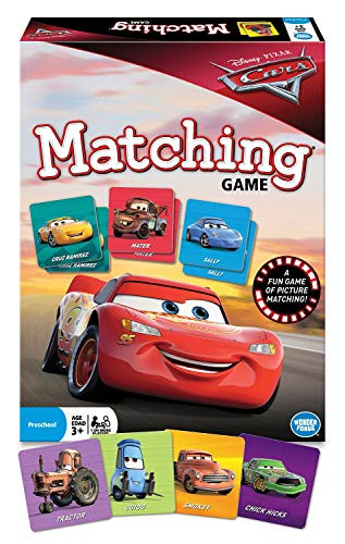 Wonder Forge Disney Pixar Cars Matching Game For Boys & Girls Age 3 To 5 - A Fun & Fast Racecar Memory Game