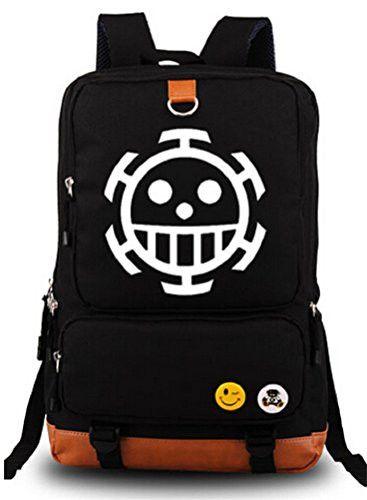 Siawasey One Piece Anime Cosplay Canvas Bookbag Backpack Shoulder Bag School Bag