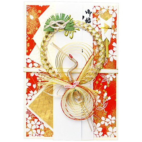 Japanese Traditional Fashion Envelope Gold and Red for Celebration Extreme Big