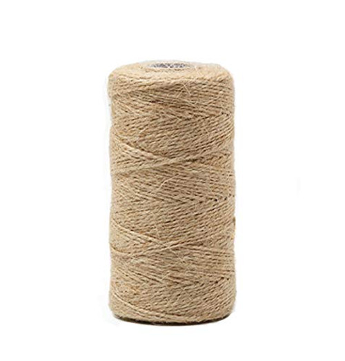 377 Feet Natural Jute Twine Best Arts Crafts Gift Twine Christmas Twine Durable Packing String for Gardening Applications